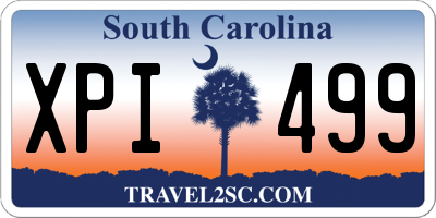 SC license plate XPI499