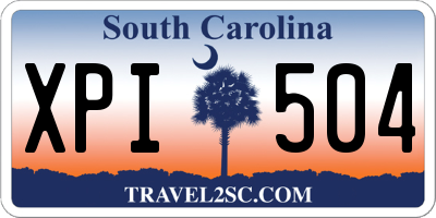 SC license plate XPI504