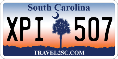 SC license plate XPI507