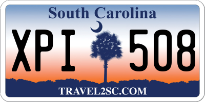 SC license plate XPI508