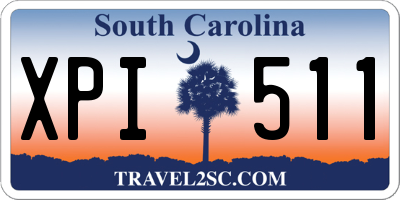 SC license plate XPI511
