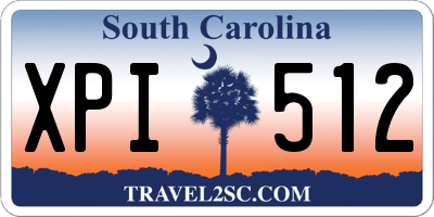 SC license plate XPI512