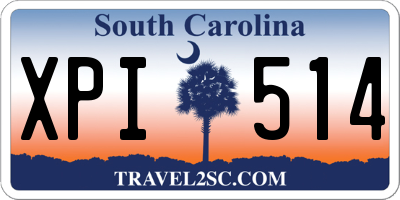 SC license plate XPI514