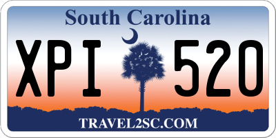 SC license plate XPI520