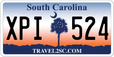 SC license plate XPI524