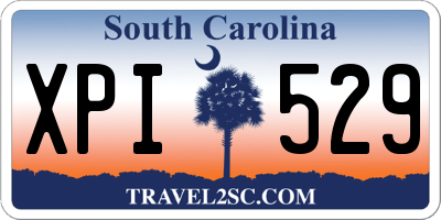 SC license plate XPI529