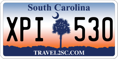 SC license plate XPI530
