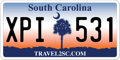 SC license plate XPI531