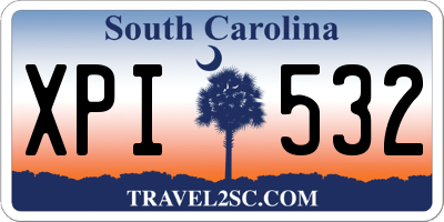 SC license plate XPI532
