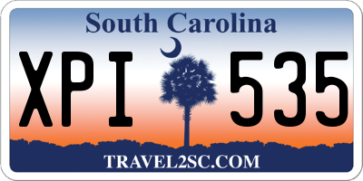 SC license plate XPI535