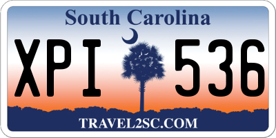 SC license plate XPI536