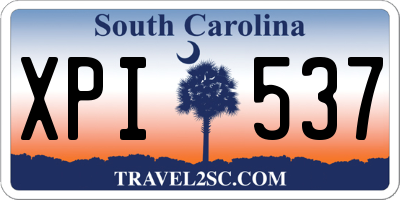 SC license plate XPI537