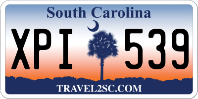 SC license plate XPI539