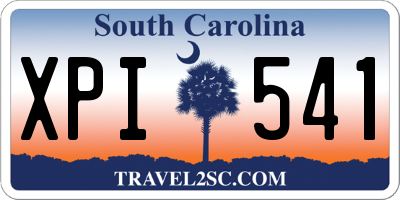 SC license plate XPI541
