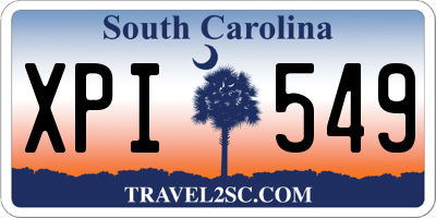 SC license plate XPI549