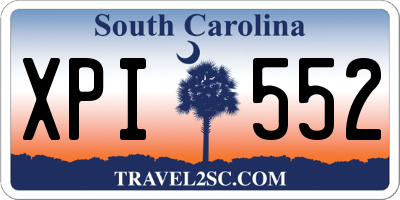 SC license plate XPI552
