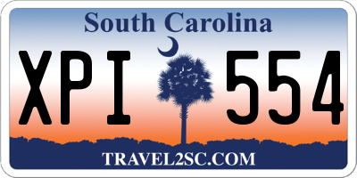 SC license plate XPI554
