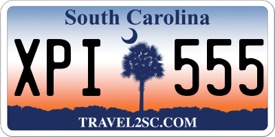 SC license plate XPI555