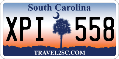 SC license plate XPI558