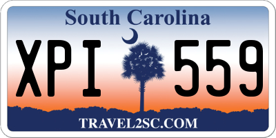 SC license plate XPI559