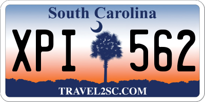 SC license plate XPI562