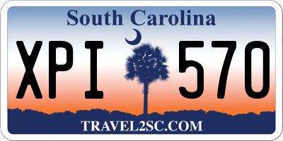 SC license plate XPI570