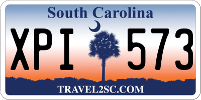 SC license plate XPI573