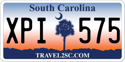 SC license plate XPI575