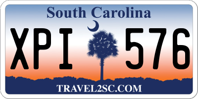 SC license plate XPI576