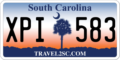 SC license plate XPI583