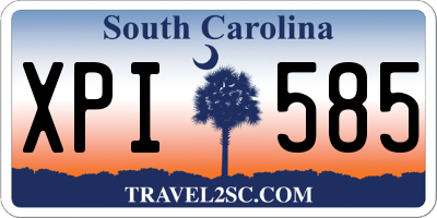 SC license plate XPI585
