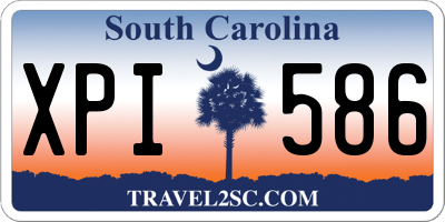 SC license plate XPI586