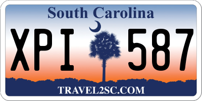 SC license plate XPI587