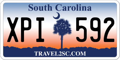 SC license plate XPI592