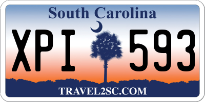 SC license plate XPI593