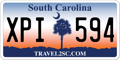 SC license plate XPI594