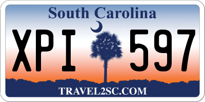 SC license plate XPI597