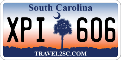 SC license plate XPI606