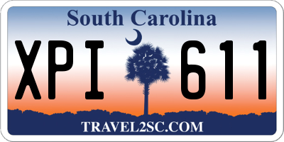 SC license plate XPI611