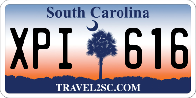 SC license plate XPI616
