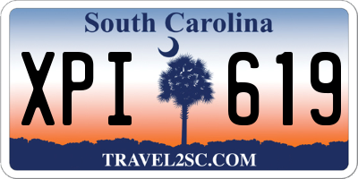SC license plate XPI619