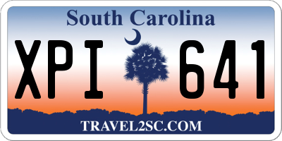 SC license plate XPI641