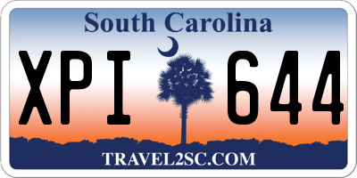 SC license plate XPI644
