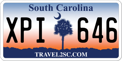 SC license plate XPI646