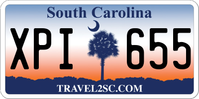 SC license plate XPI655
