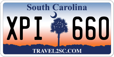 SC license plate XPI660
