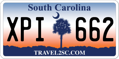 SC license plate XPI662