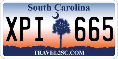 SC license plate XPI665