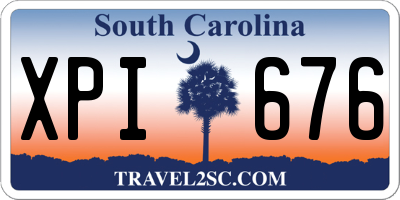 SC license plate XPI676