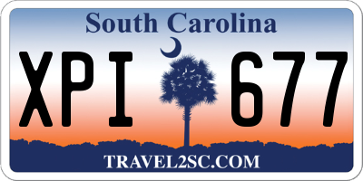 SC license plate XPI677